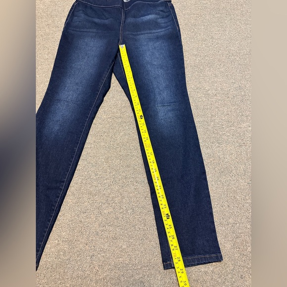 NEW YORK & COMPANY denim legging SoHo jeans high waist pull on jegging Size L - Picture 3 of 9